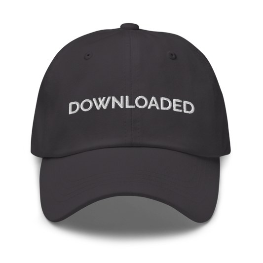 Downloaded Hat - Dark Grey