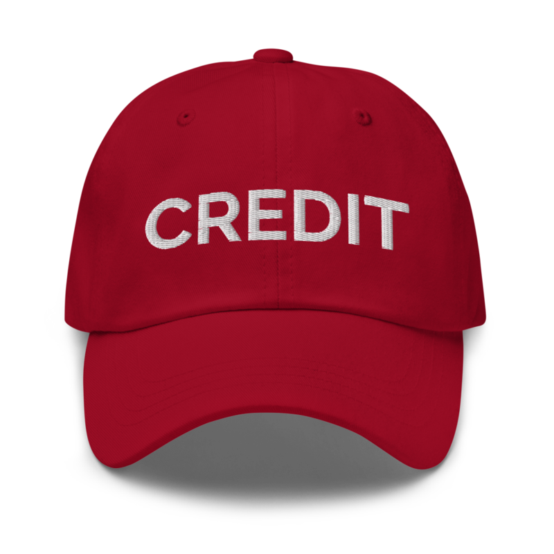 Credit Hat - Cranberry