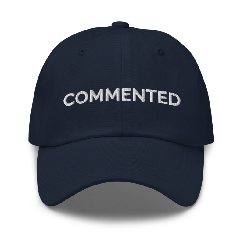 Commented Hat - Navy