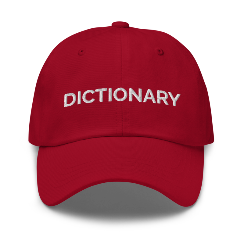 Dictionary Hat - Cranberry