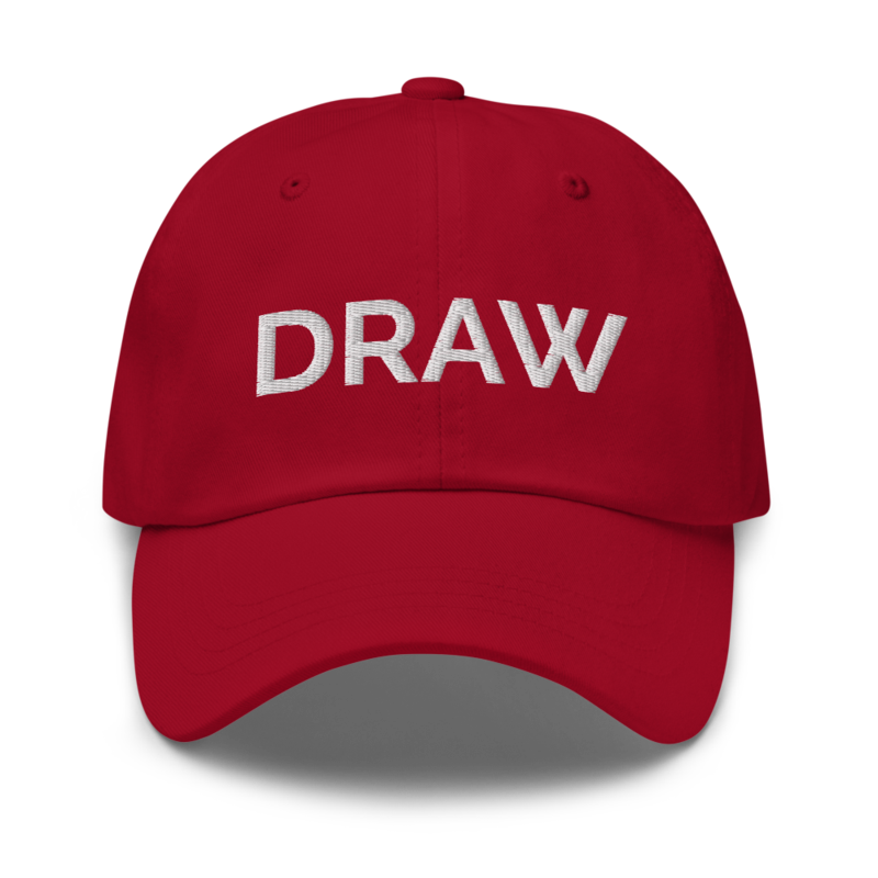 Draw Hat - Cranberry