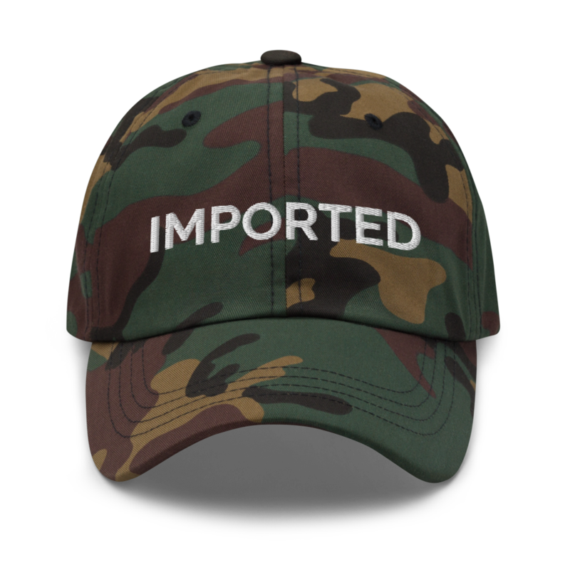 Imported Hat - Green Camo