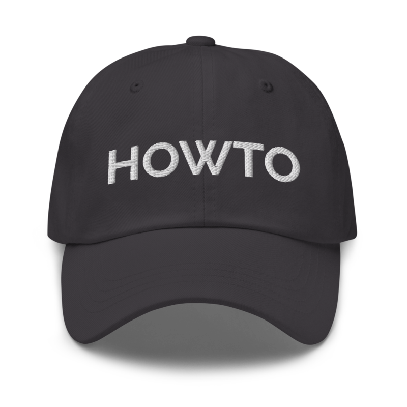 Howto Hat - Dark Grey