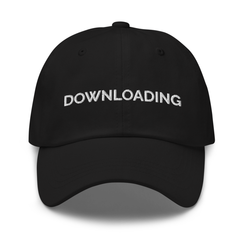 Downloading Hat - Black