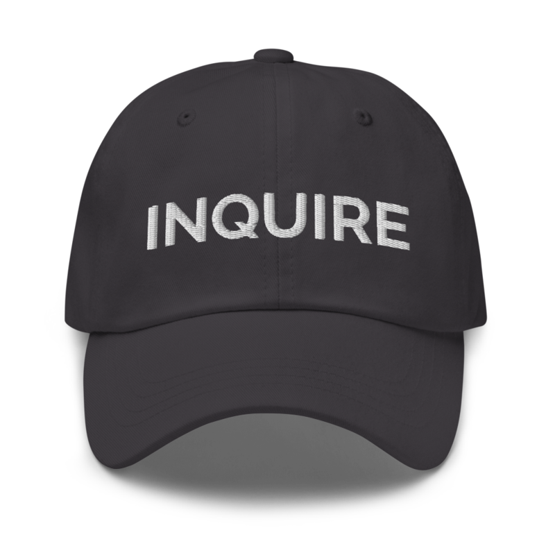 Inquire Hat - Dark Grey