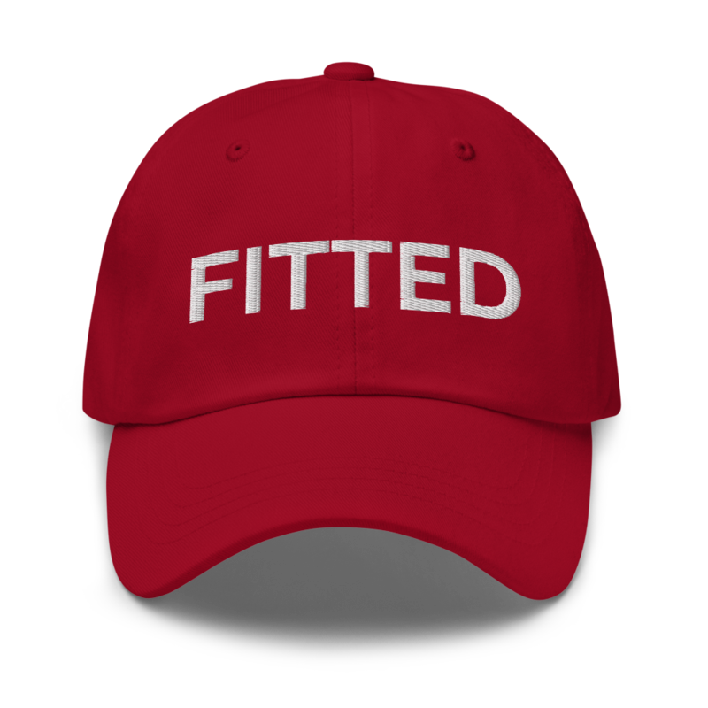 Fitted Hat - Cranberry