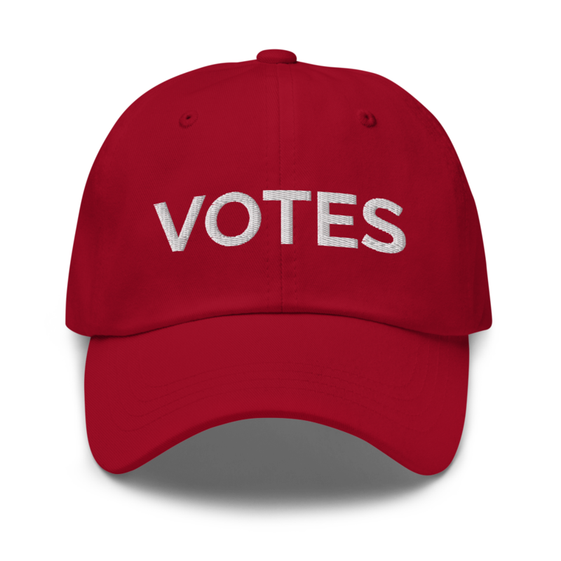 Votes Hat - Cranberry