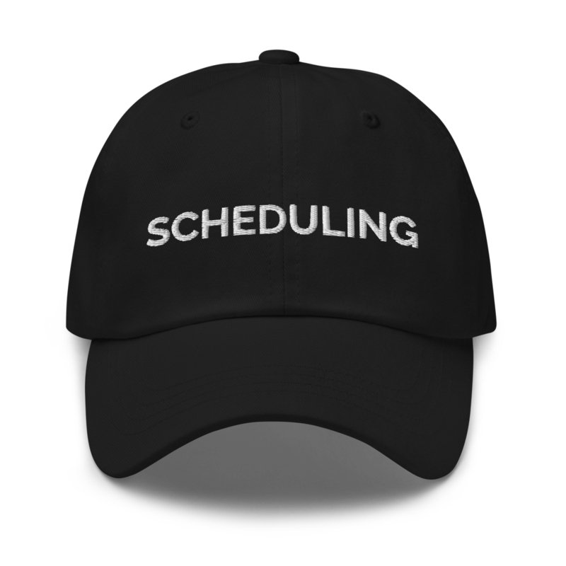 Scheduling Hat - Black