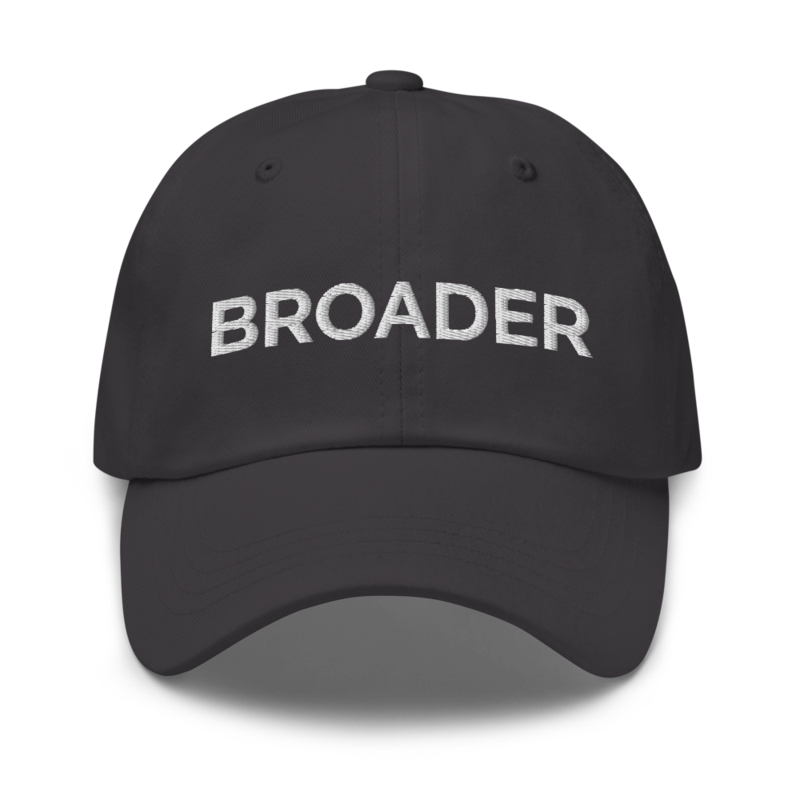 Broader Hat - Dark Grey