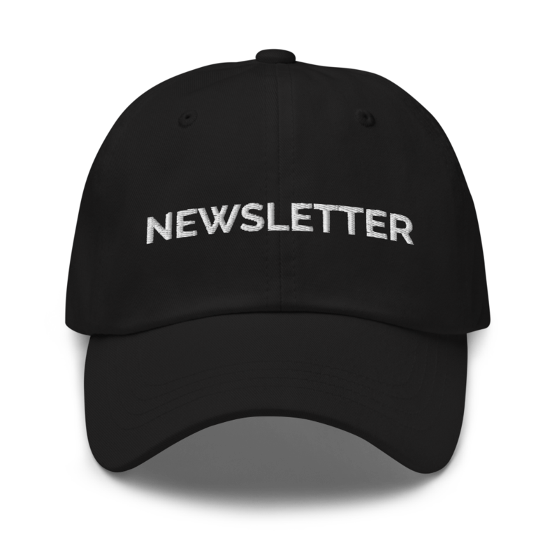 Newsletter Hat - Black