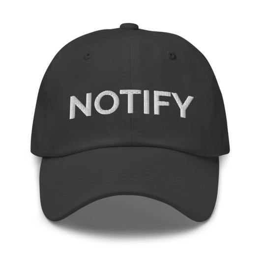 Notify Hat - Dark Grey