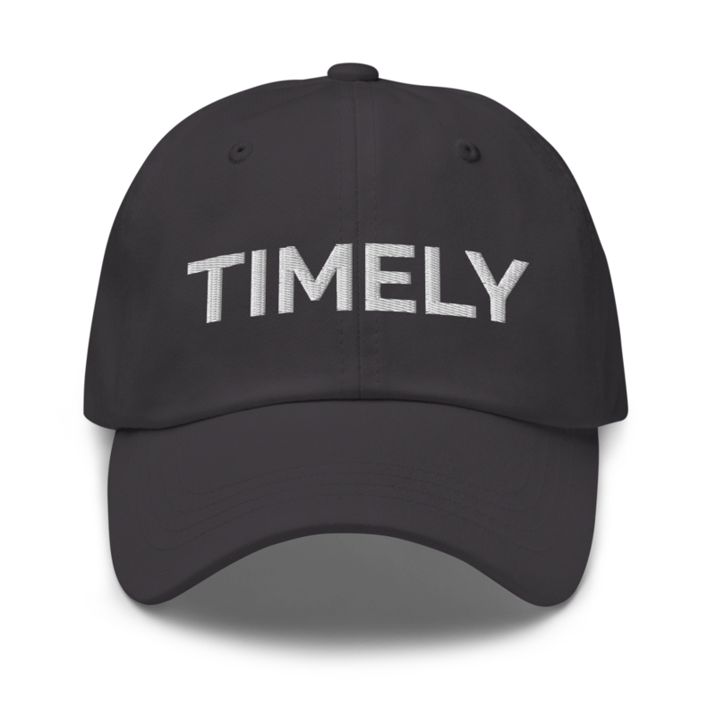 Timely Hat - Dark Grey