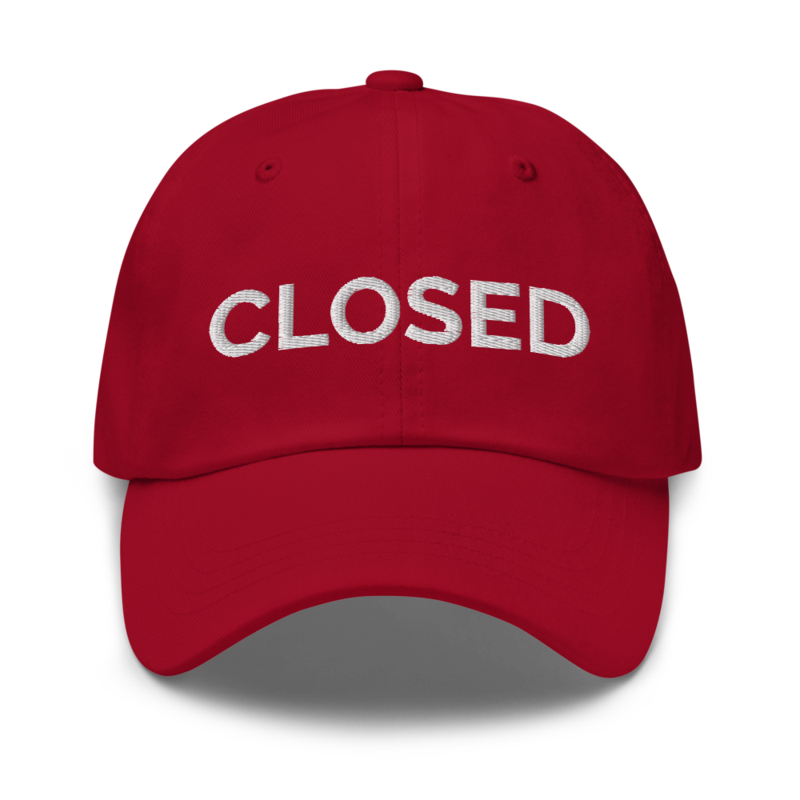 Closed Hat - Cranberry