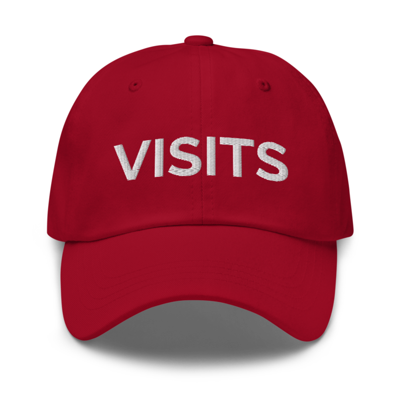 Visits Hat - Cranberry
