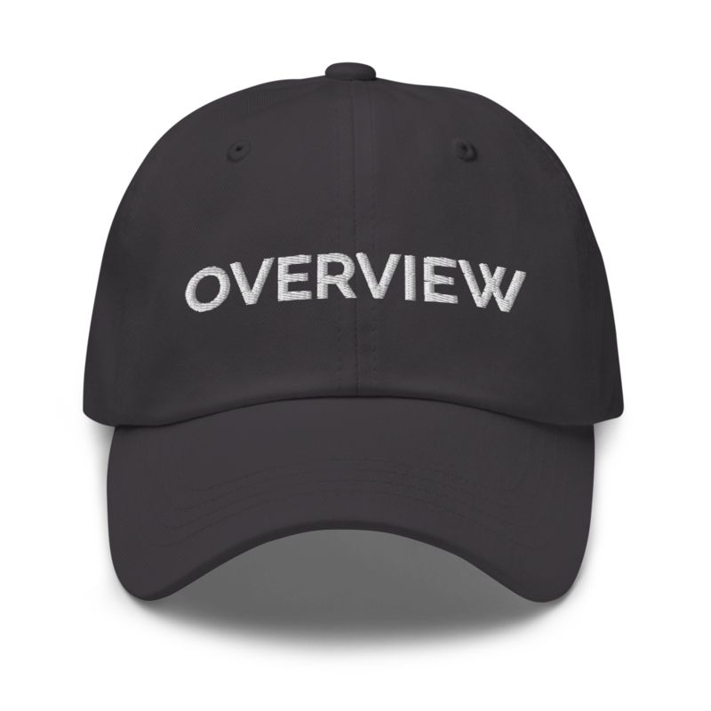 Overview Hat - Dark Grey