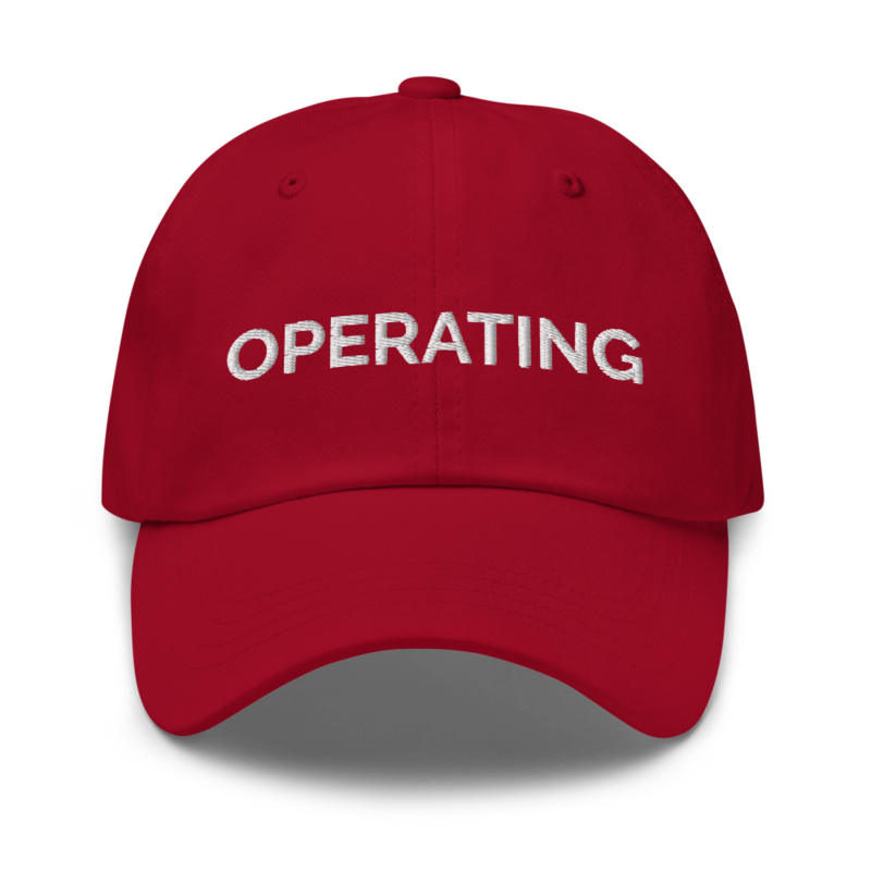 Operating Hat - Cranberry