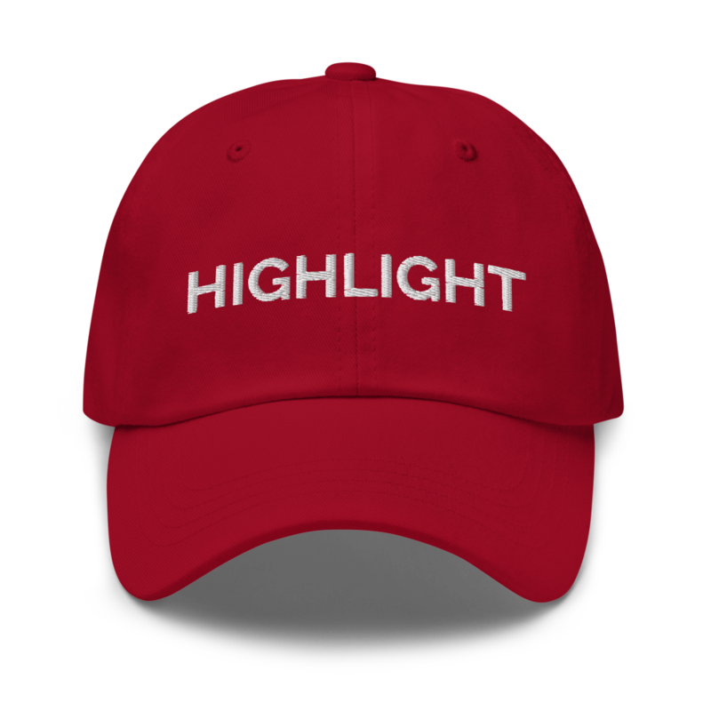 Highlight Hat - Cranberry