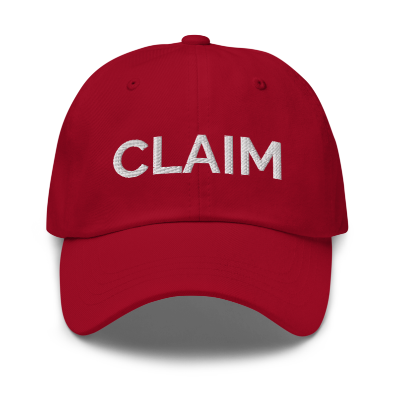 Claim Hat - Cranberry