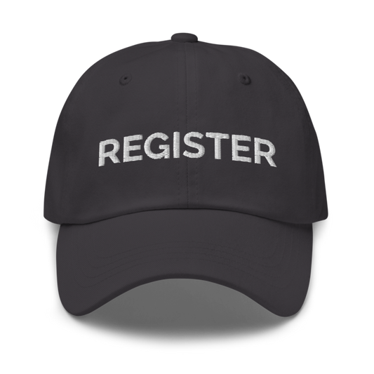 Register Hat - Dark Grey