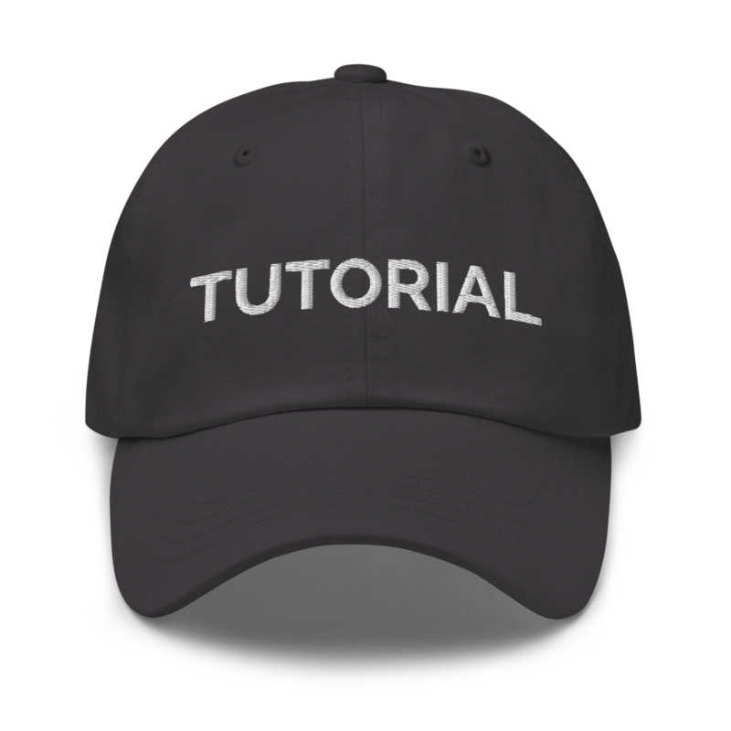 Tutorial Hat - Dark Grey