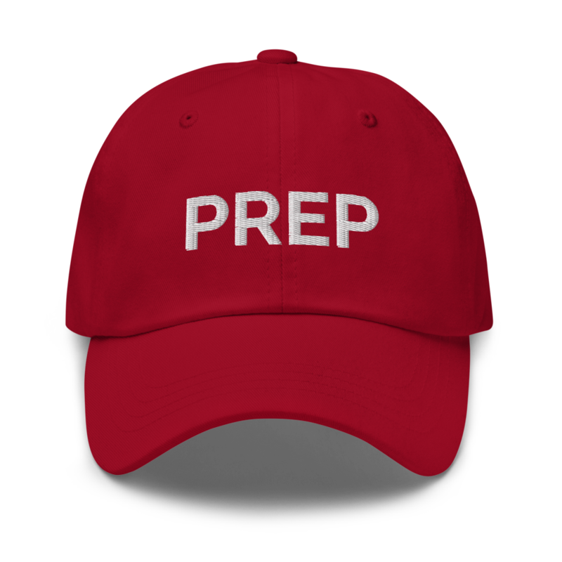 Prep Hat - Cranberry