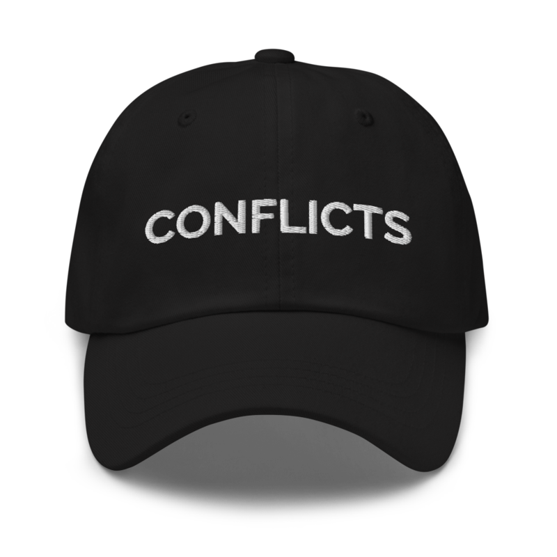 Conflicts Hat - Black