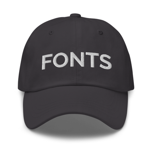 Fonts Hat - Dark Grey