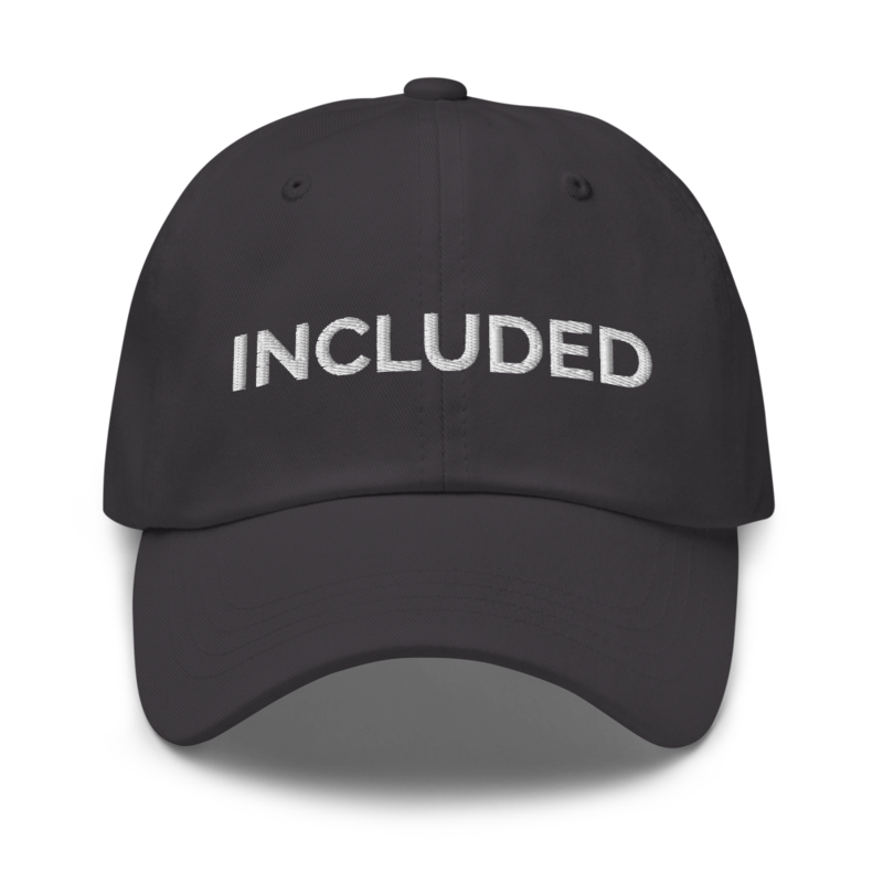 Included Hat - Dark Grey