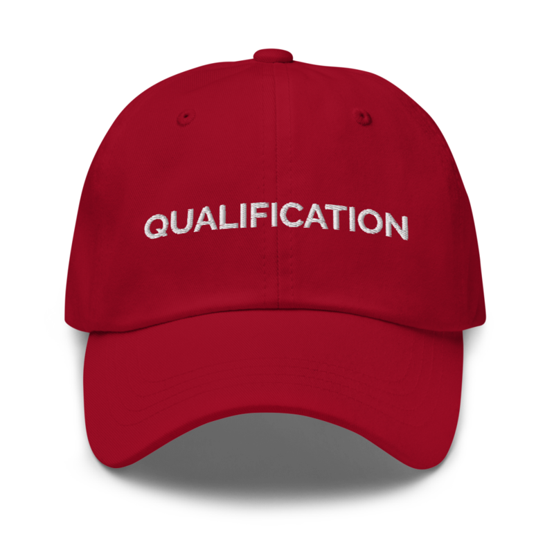 Qualification Hat - Cranberry
