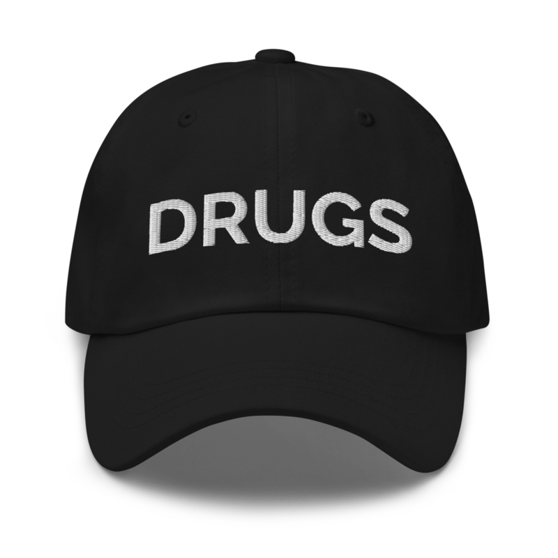 Drugs Hat - Black