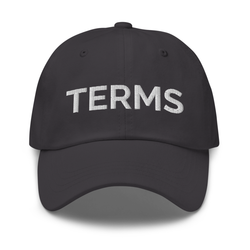 Terms Hat - Dark Grey