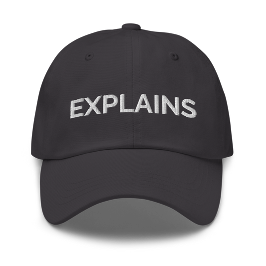 Explains Hat - Dark Grey