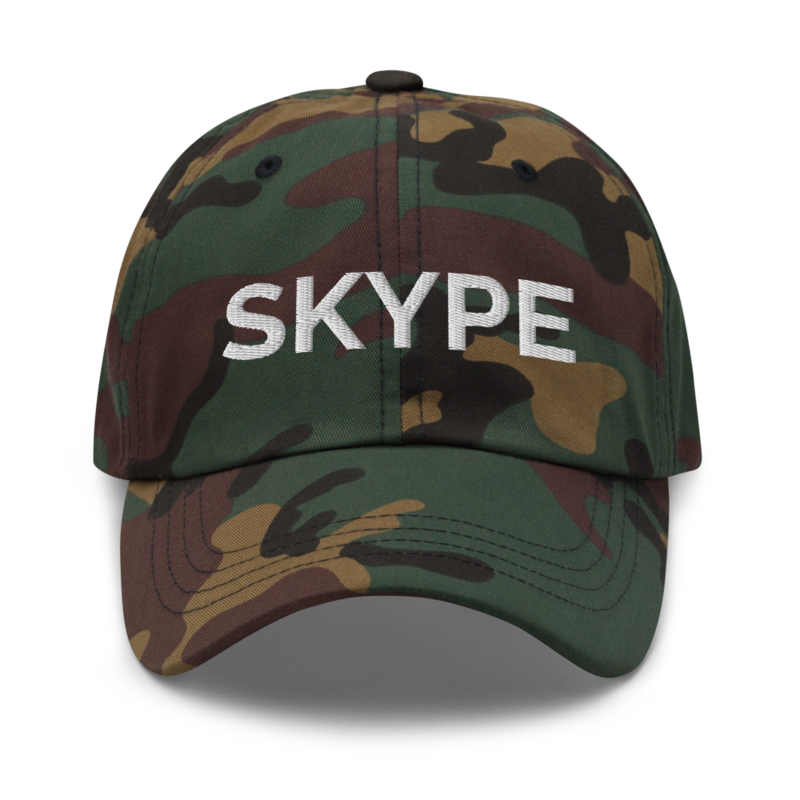 Skype Hat - Green Camo