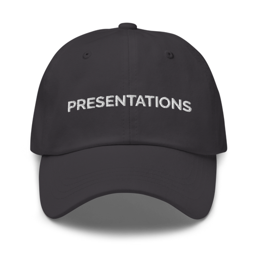 Presentations Hat - Dark Grey
