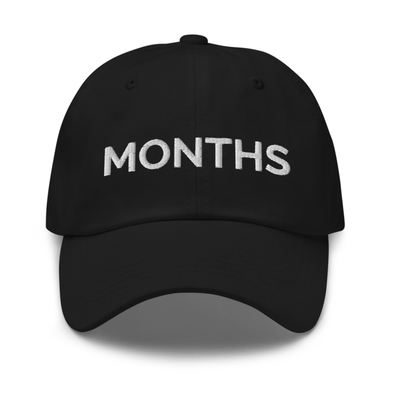 Months Hat - Black