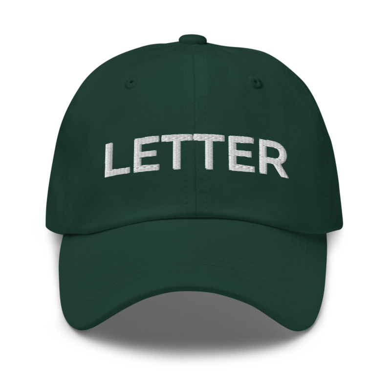 Letter Hat - Spruce