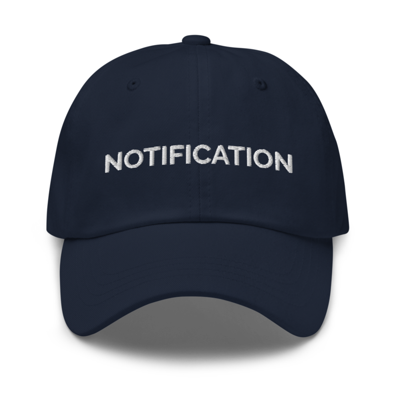 Notification Hat - Navy