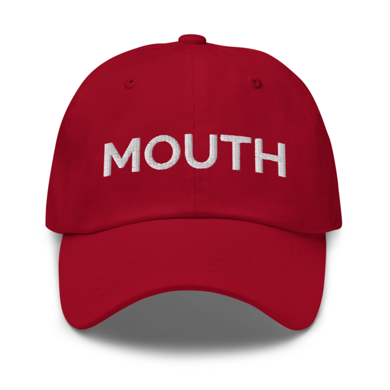 Mouth Hat - Cranberry