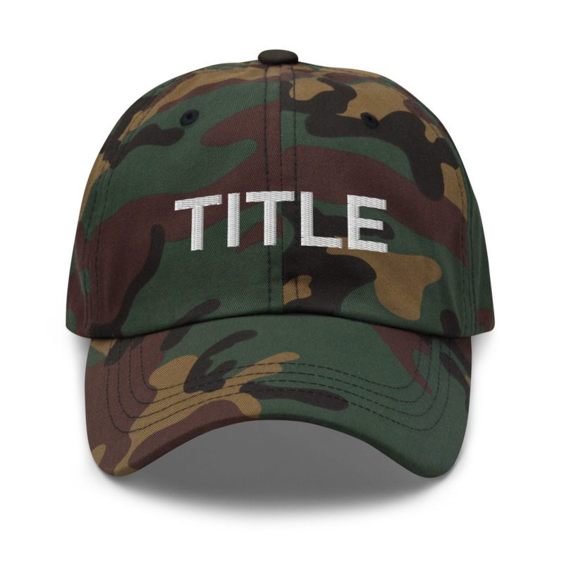 Title Hat - Green Camo