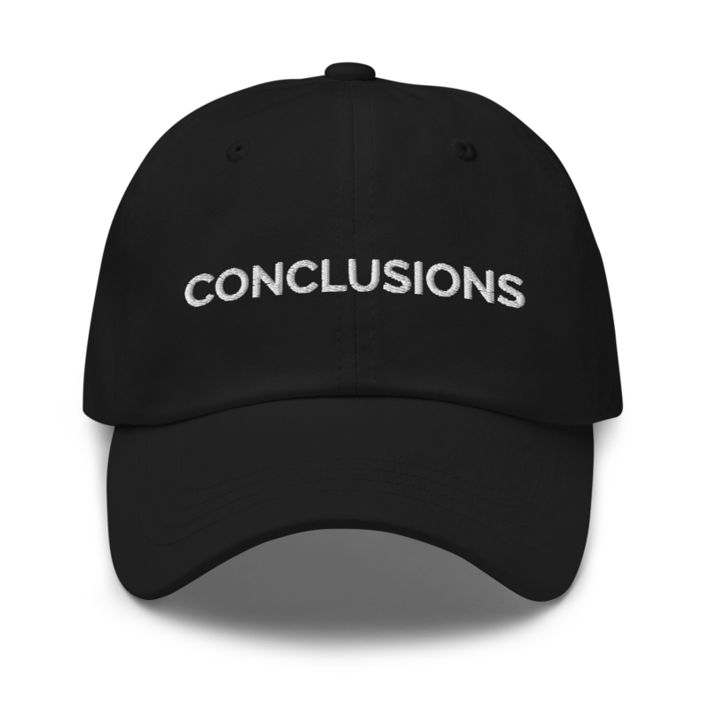 Conclusions Hat - Black