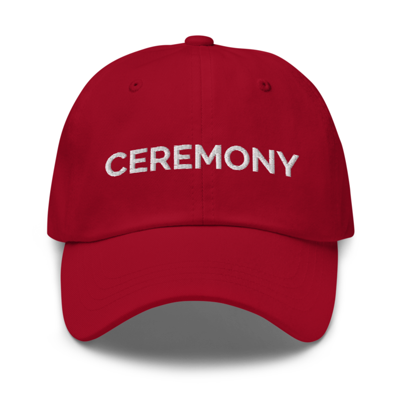 Ceremony Hat - Cranberry
