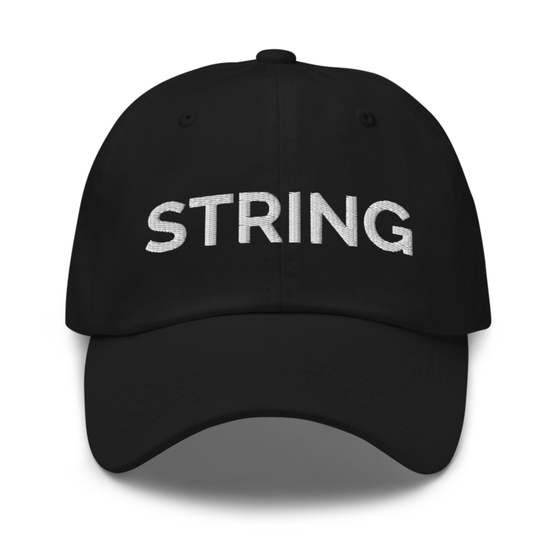 String Hat - Black