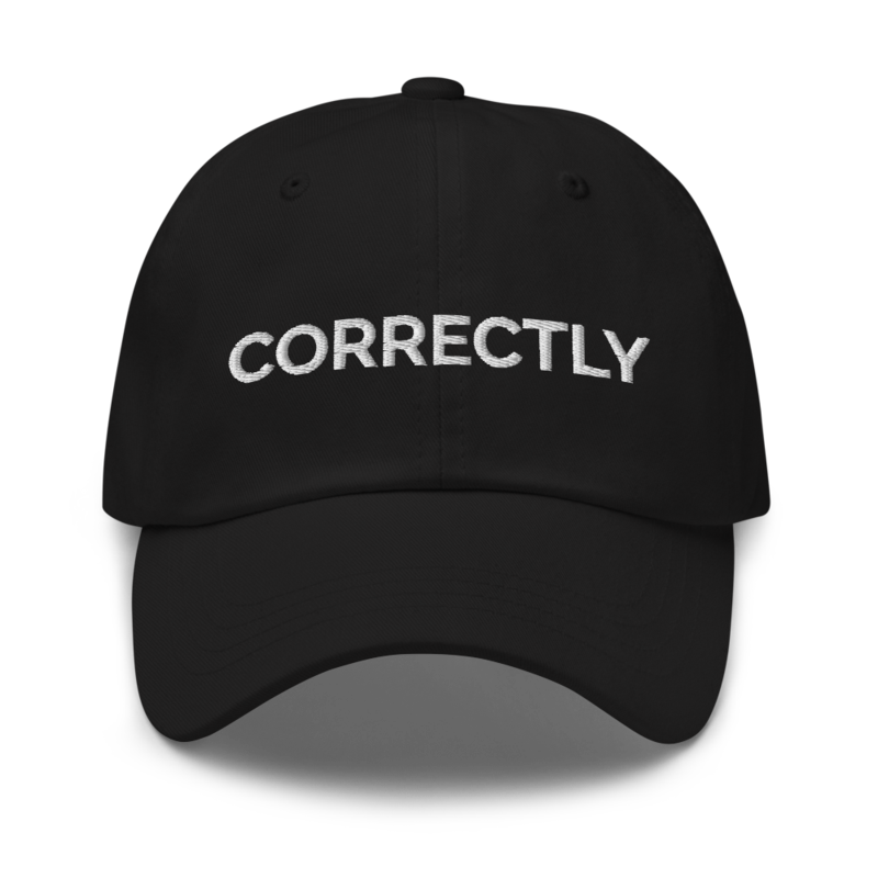 Correctly Hat - Black