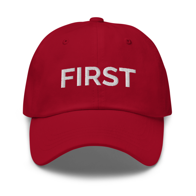 First Hat - Cranberry