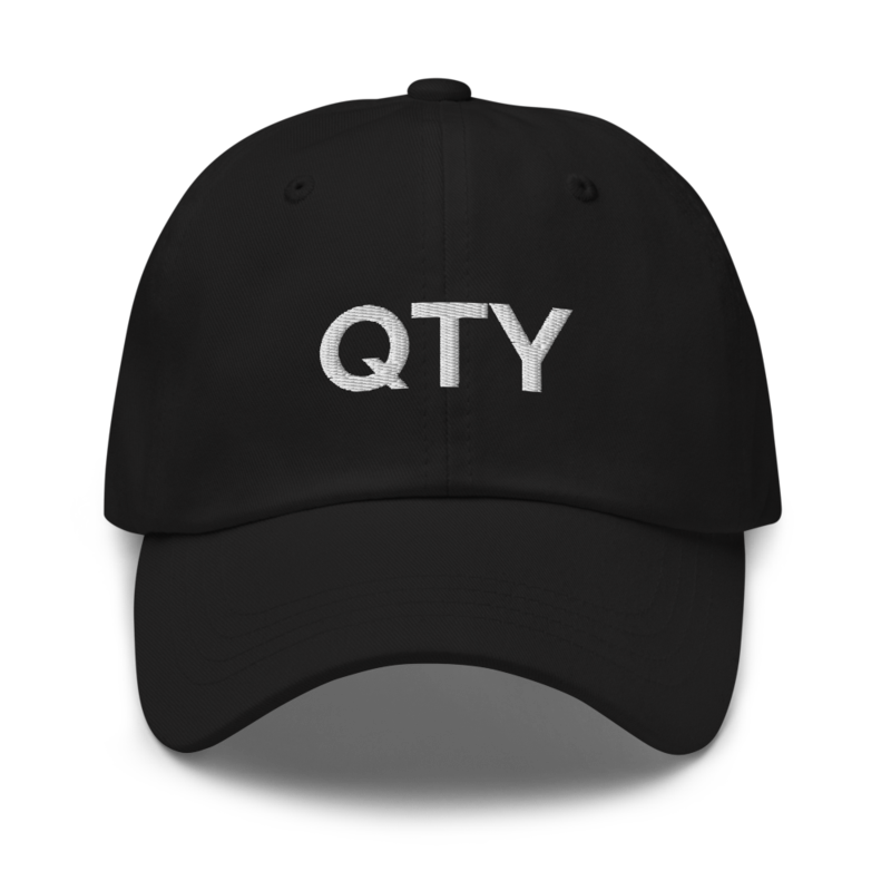 Qty Hat - Black