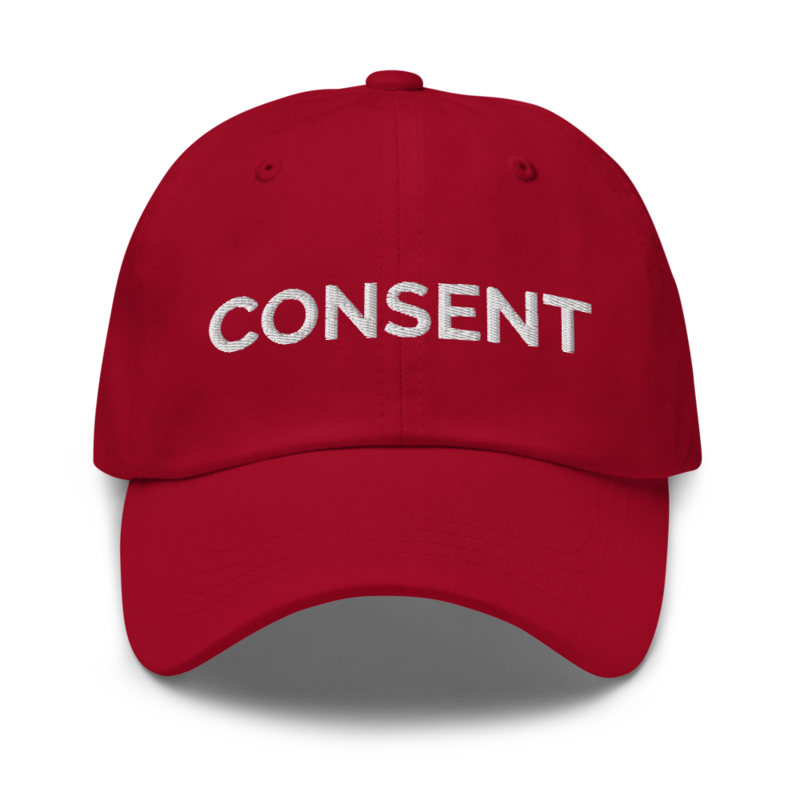 Consent Hat - Cranberry