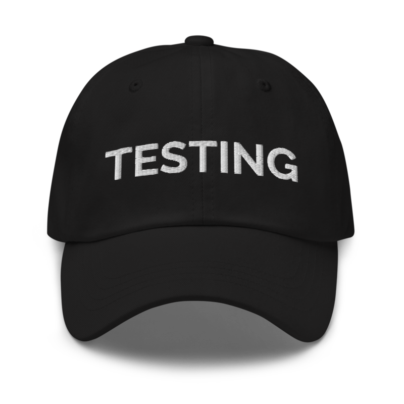 Testing Hat - Black