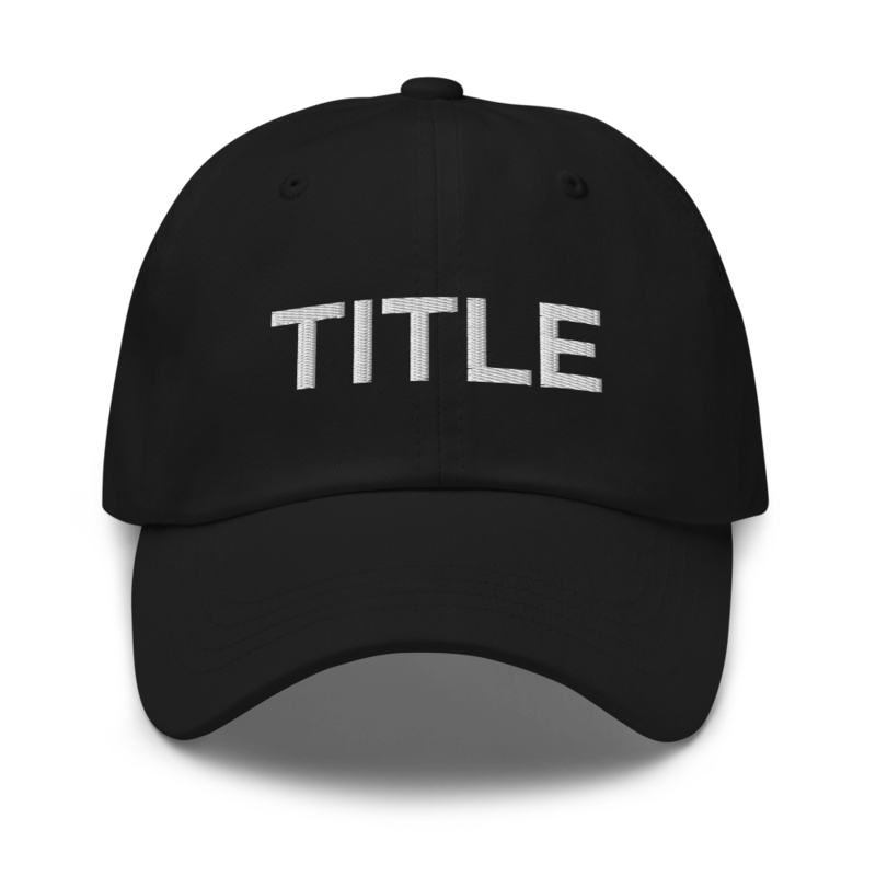 Title Hat - Black