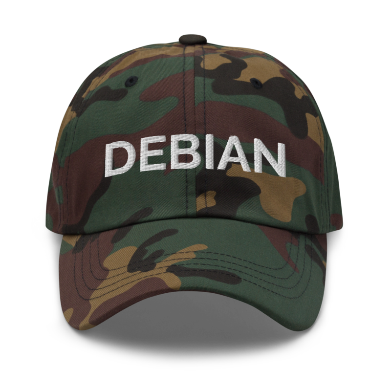 Debian Hat - Green Camo