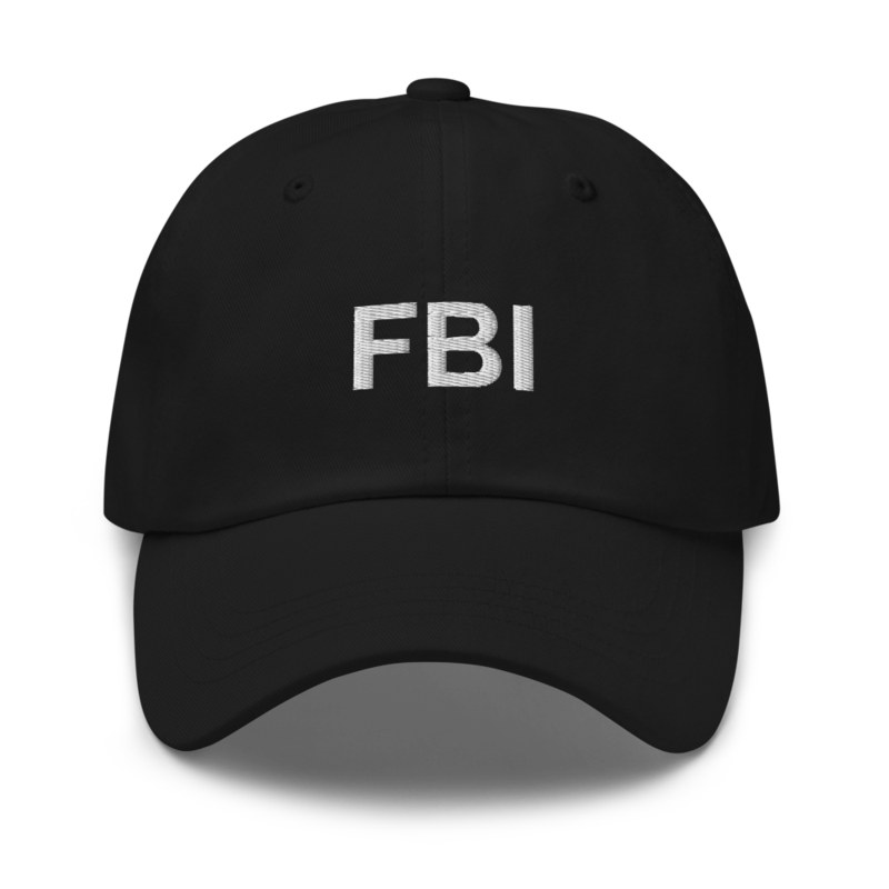 Fbi Hat - Black